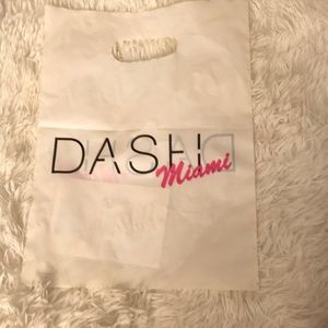 Dash Miami plastic shopping bag.